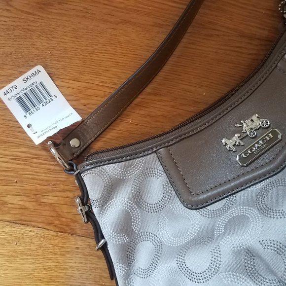 NWT COACH Madison Dotted Khaki Signature Mini Handbag-44379 - Picture 5 of 11